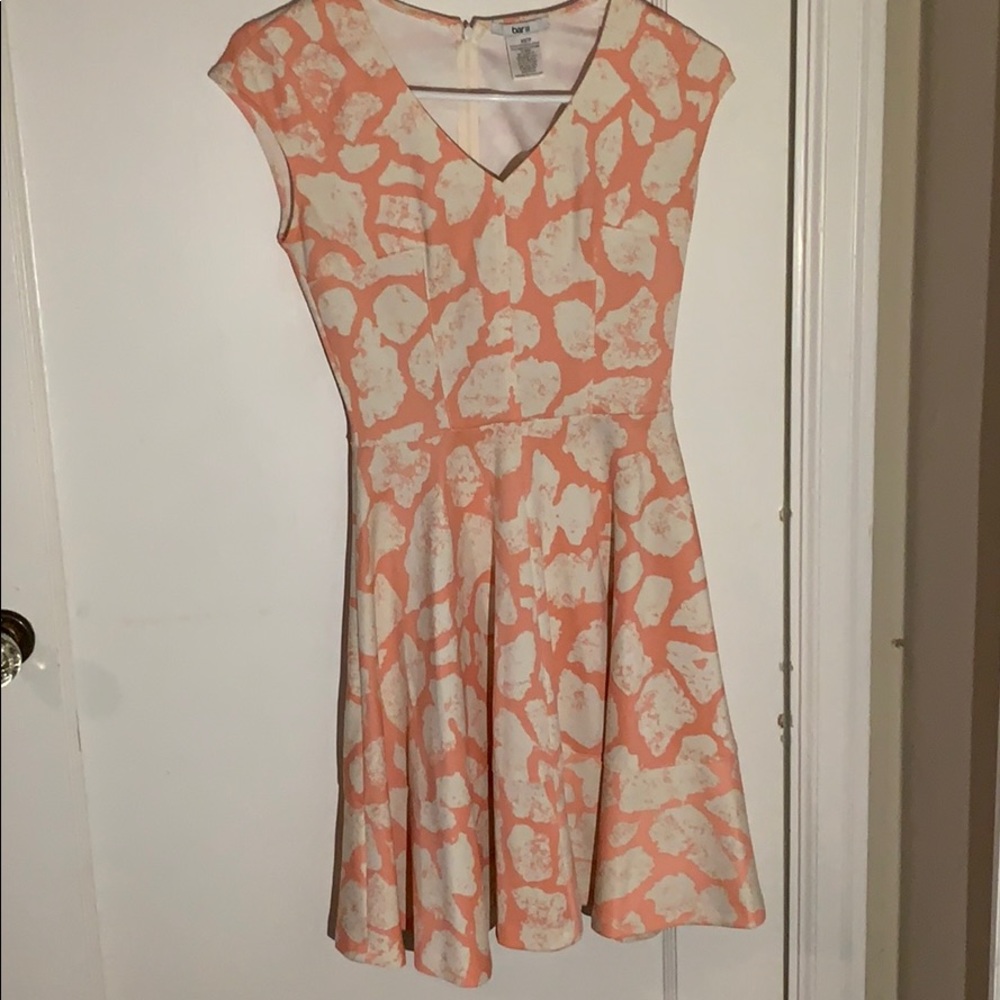 Bar III pink and cream dress